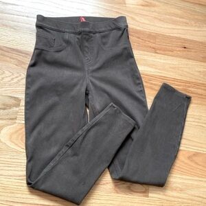 Spanx Jean-ish ankle leggings Womens S high waist Chocolate Twill Skinny Pants